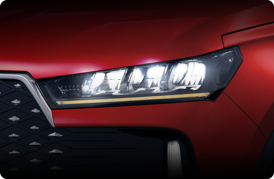 Chery Tiggo Cross Desain Lampu Depan Tiger Claw LED