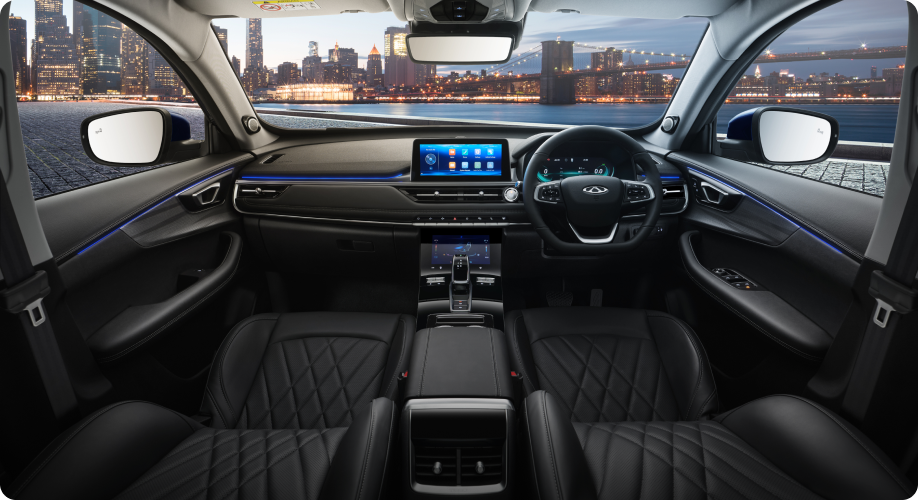 Chery Tiggo 8 Interior dengan bahan premium dan fitur futuristik